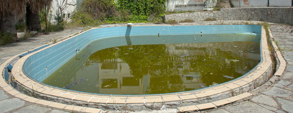 Disused swimming pool