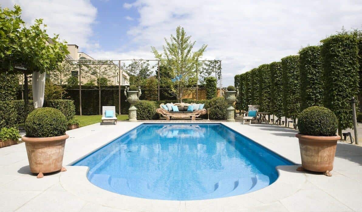 Outdoor Pool Rounded End
