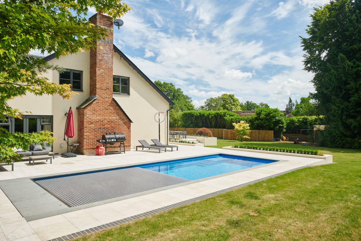 Outdoor Pool Installation in Hampshire case study featured image