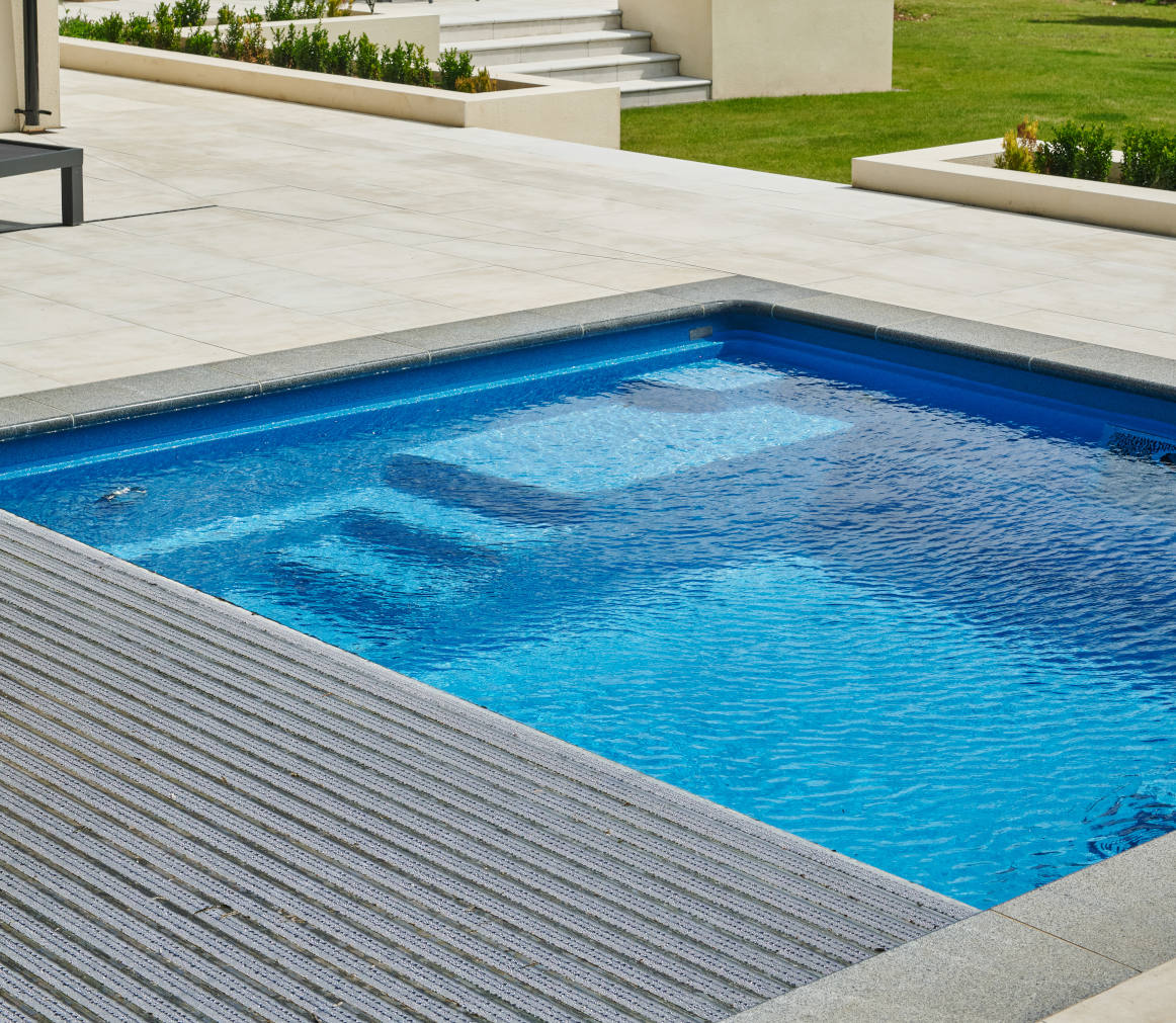Outdoor Pool Installation in Hampshire case study side image