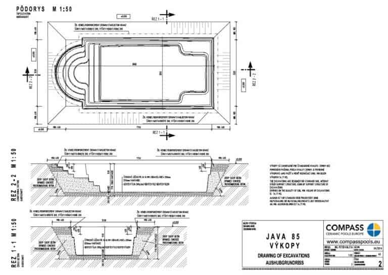 Excavation plan of Java 85